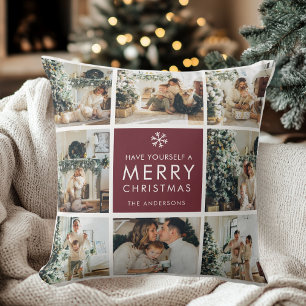 Persoonlijke Kerst Foto Collage Kussen