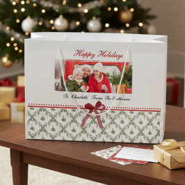 Persoonlijke Kerst Foto Naam Groot Cadeauzakje