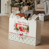 Persoonlijke Kerst Foto Naam Groot Cadeauzakje
