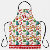 Persoonlijke kerst gingerbread koekjes bakken schort (Voorkant)