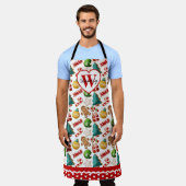 Persoonlijke kerst gingerbread koekjes bakken schort (Gedragen)