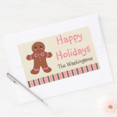 Persoonlijke Kerst Gingerbread Stickers (Envelop)