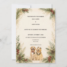 Persoonlijke Kerst Golden Retriever Trouwdag