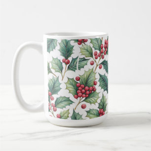 Persoonlijke Kerst hulst Koffiemok