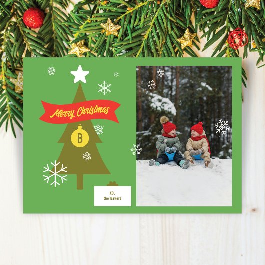 Persoonlijke Kerst-Icoon Foto Kerstkaart
