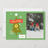 Persoonlijke Kerst-Icoon Foto Kerstkaart (Voorkant)
