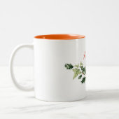 Persoonlijke,  kerst in Holly en Ivy Tweekleurige Koffiemok (Links)