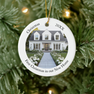Persoonlijke Kerst in nieuw huis Keramisch Ornament