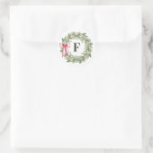 Persoonlijke Kerst Initialen Krans Envelope Zegel (Tas)