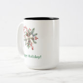 Persoonlijke Kerst Kerststok Mok (Voorkant links)