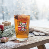 Persoonlijke Kerst Koala Naam Cadeau Glas