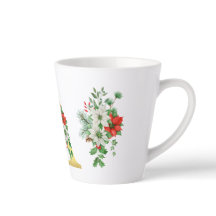 Persoonlijke Kerst Latte Mok – Elegante Gouden Let