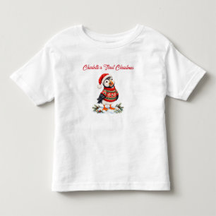 Persoonlijke kerst mijlpaal T-shirt voor peuters m