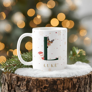 Persoonlijke Kerst Monogram L Mok