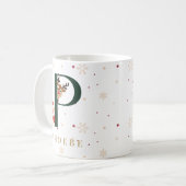 Persoonlijke Kerst Monogram P Mok (Voorkant links)