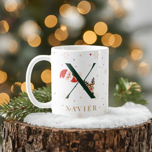 Persoonlijke Kerst Monogram X Mok