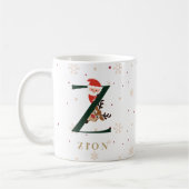Persoonlijke Kerst Monogram Z Mok (Links)