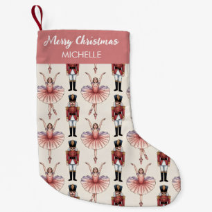 Persoonlijke Kerst Notenkraker & Ballerina Kleine Kerstsok