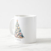 Persoonlijke Kerst op het Strand Koffiemok (Voorkant links)