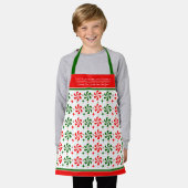 Persoonlijke Kerst Pepermunt Snoep Schort (Gedragen)