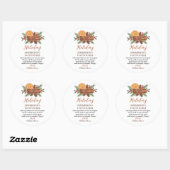 Persoonlijke Kerst Potpourri Ronde Sticker (Vel)