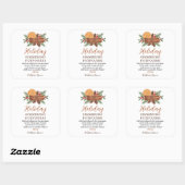 Persoonlijke Kerst Potpourri Vierkante Sticker (Vel)