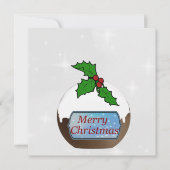 Persoonlijke Kerst Pudding Kaart  (Voorkant)