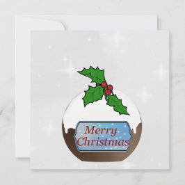 Persoonlijke Kerst Pudding Kaart 