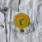 Persoonlijke Kerst Reindeer Ronde Button 7,6 Cm (In situ)
