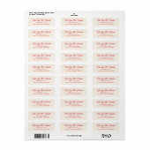 Persoonlijke kerst retouradresstickers voor het ge etiket (Full Sheet)
