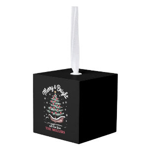 Persoonlijke Kerst slee Kerstboom Merry & Bright Decoratie