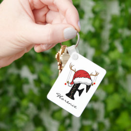 Persoonlijke kerst-sleutelhanger voor familie en v sleutelhanger