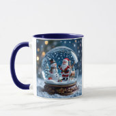 Persoonlijke Kerst Sneeuwbollen Mok (Links)