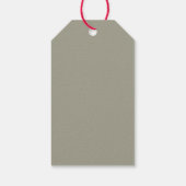 Persoonlijke Kerst thuis winter Cadeaulabel (Achterkant)