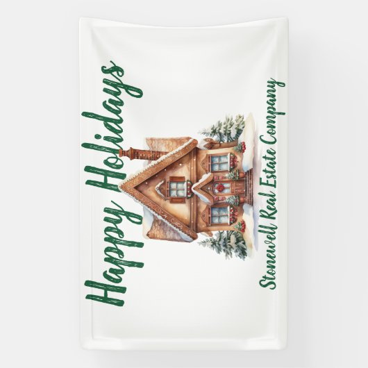 Persoonlijke Kerst van Vastgoedbedrijf Spandoek (Verticaal)