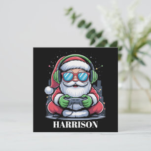 Persoonlijke Kerst Video Game Santa Kerstmis Feestdagenkaart