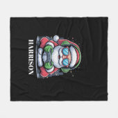 Persoonlijke Kerst Video Game Santa Kerstmis Fleece Deken (Voorkant (Horizontaal))