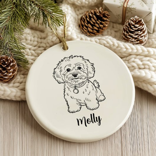 Persoonlijke Kerst voor Honden Keramisch Ornament