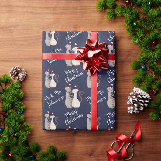 Persoonlijke Kerst voor Koppels Cadeaupapier (Feestdagen Geschenken)