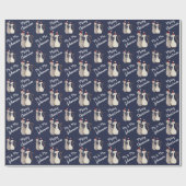 Persoonlijke Kerst voor Koppels Cadeaupapier (Vlak)