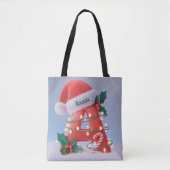 Persoonlijke Kerstalfabet 'A' Tote Bag (Voorkant)