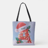 Persoonlijke Kerstalfabet 'A' Tote Bag (Achterkant)