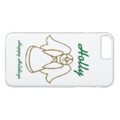 Persoonlijke kerstangel-telefoondraagtas Case-Mate iPhone case (Achterkant (Horizontaal))