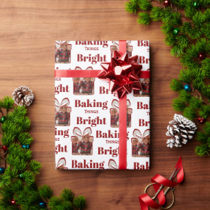 Persoonlijke Kerstbakfoto  Cadeaupapier
