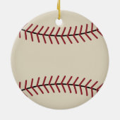 Persoonlijke Kerstbal Baseball Sport Ornament (Achterkant)