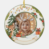 Persoonlijke Kerstbal | Foto Aandenken Keramisch Ornament (Achterkant)