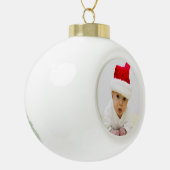Persoonlijke kerstbal-fotoversiering keramische bal ornament (Links)