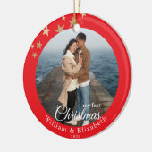 Persoonlijke Kerstbal Keramisch Ornament (Links)