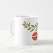 Persoonlijke Kerstbal  Koffiemok (Voorkant links)