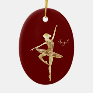 Persoonlijke Kerstbal voor Balletdansers Keramisch Ornament